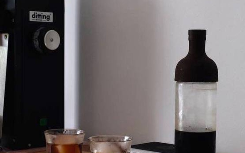 Hook Coffee's Recipe for Cold Brew Coffee ( Hario Filter in Cold Brew Coffee Bottle Method)